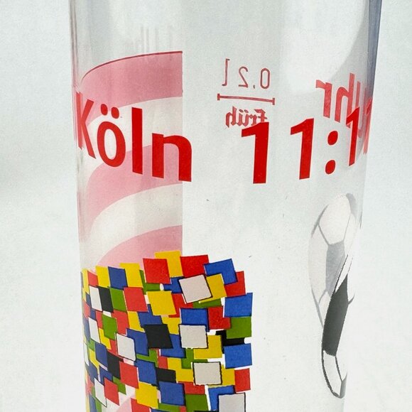 Koln Cologne Germany Festival Fastelovend Soccer Football Clown Glass Set of 2 - Picture 9 of 9